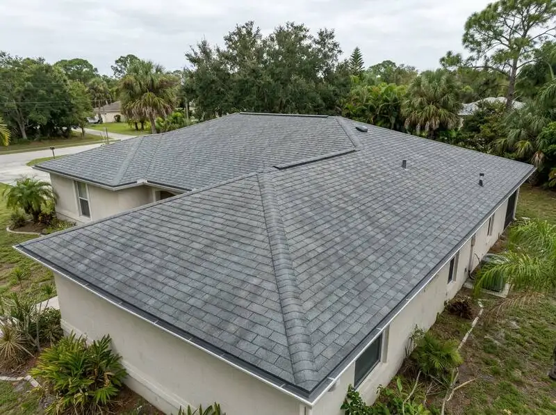 Kendall home roof before and after pre-storm inspection and minor maintenance